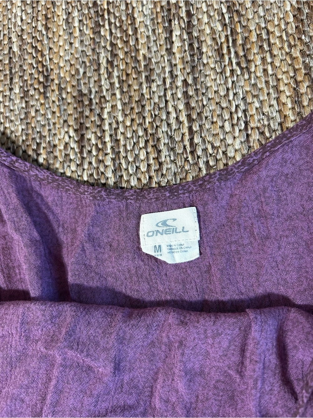 O’Neill wide leg jumpsuit in purple floral pattern | size medium - Picture 2 of 8